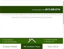 Tablet Screenshot of hankduncancustomhomes.com